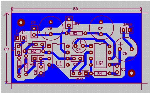 PCB for Audio card