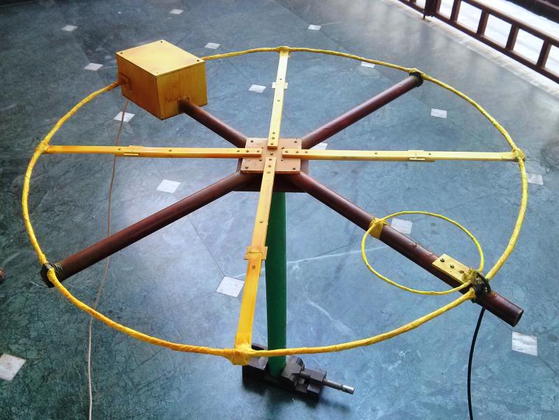 completed antenna for pre-testing